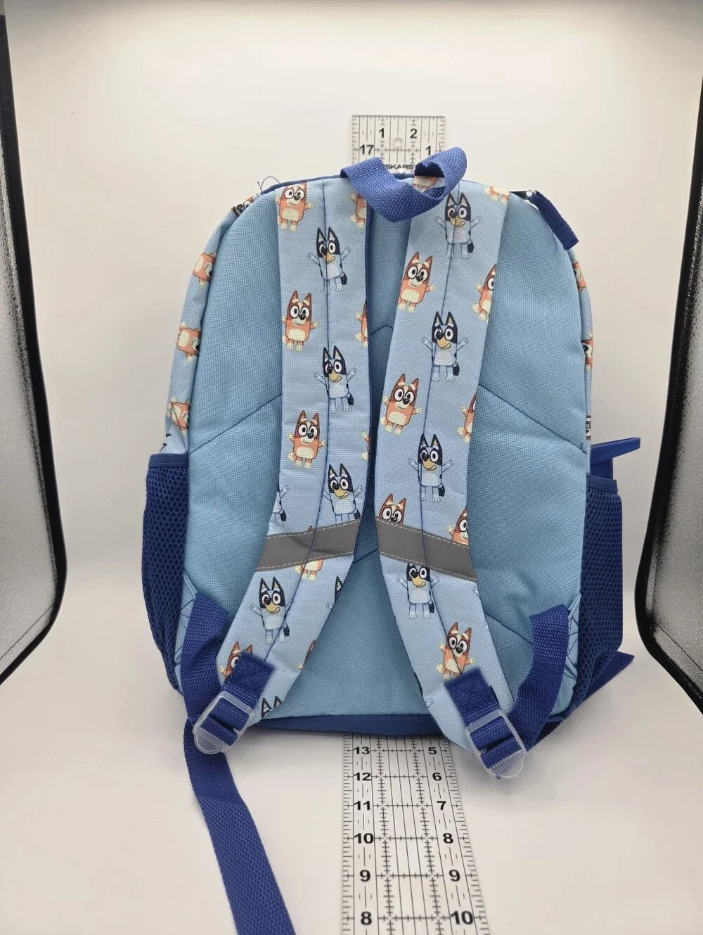 Bluey Blue Small Zip Backpack 5 Pc Set Lunch Kit Bottle Headphones Key Ring